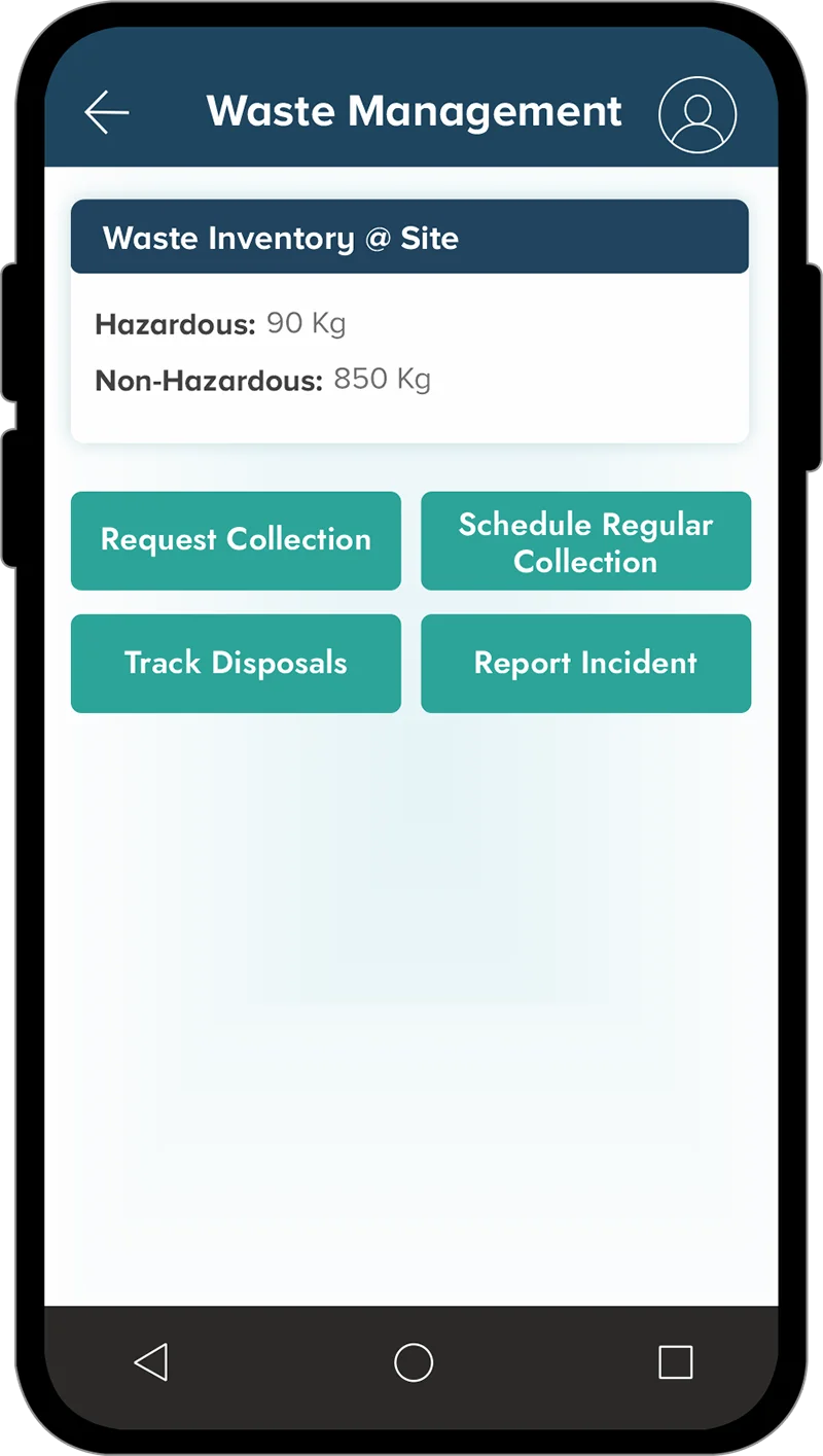 Waste management Mobile App Waste management Mobile App