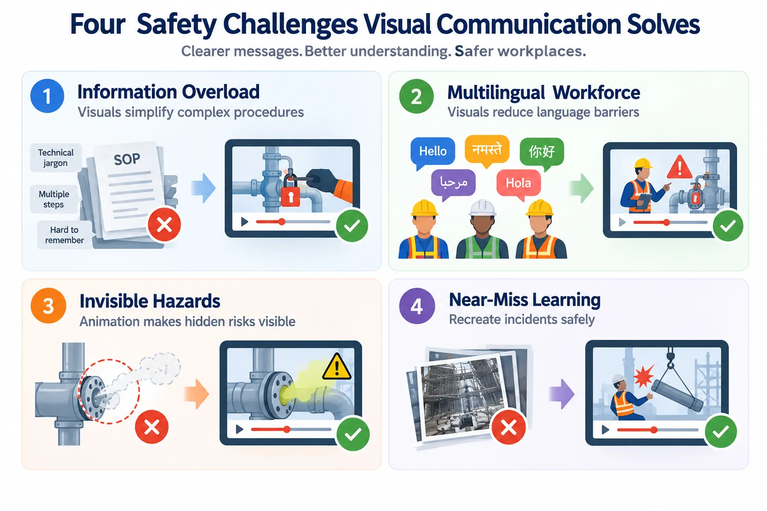 Four Safety Challenges Solved Visually